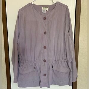 Norm Thompson Womens Lavender Tencel Cotton Blend 2 Piece XL